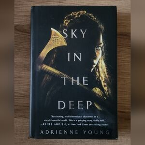Sky in the Deep by Adrienne Young - Black & Gold Hardcover Young Adults Book